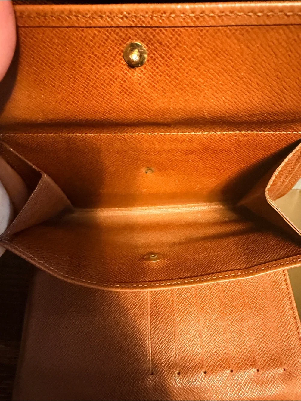 Louis Vuitton Monogram Canvas Foldover Wallet - Brown/Gold